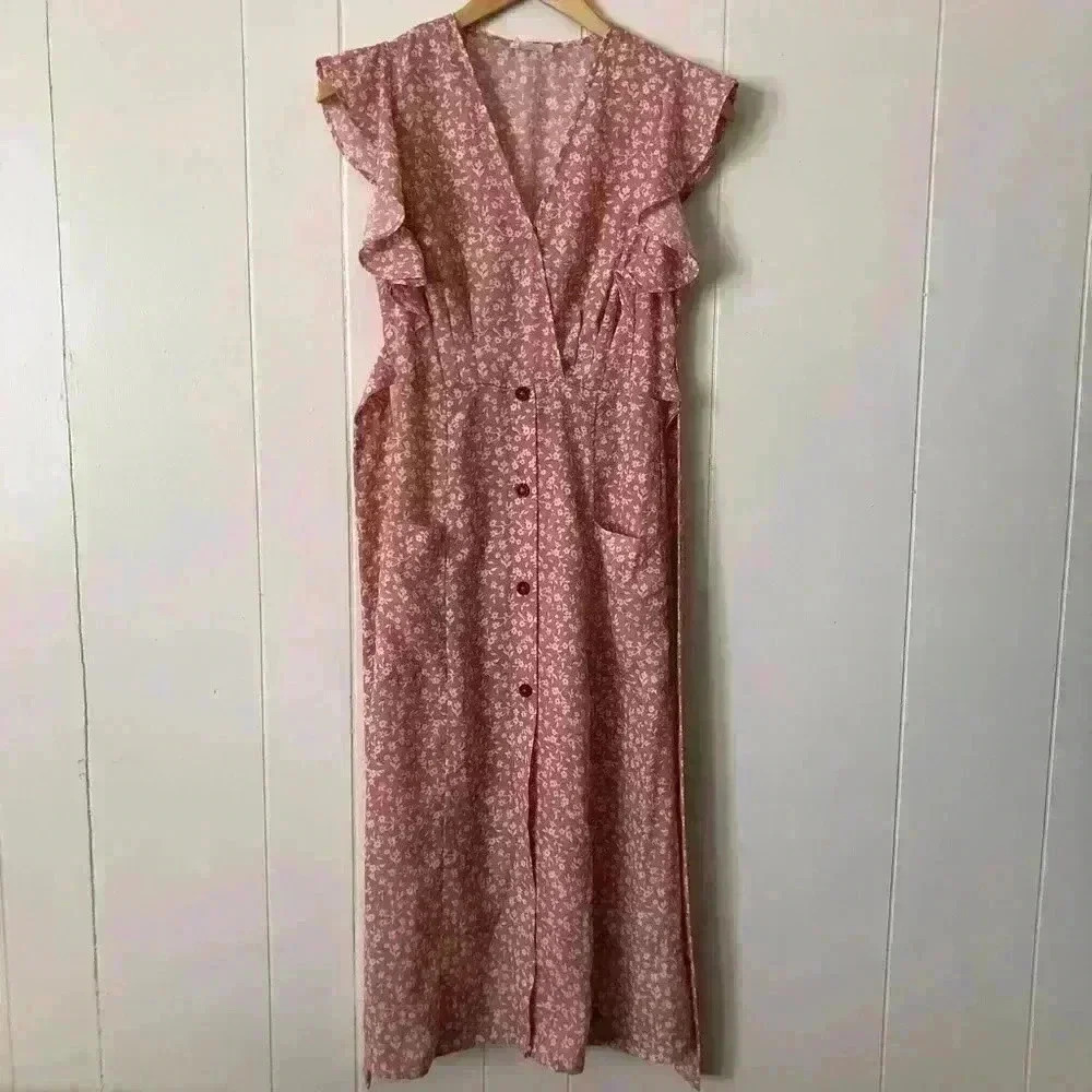 Sienna Sky Floral Midi Dress Size XS